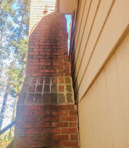 Damaged chimney Damaged chimney