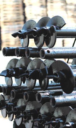 helical piles for foundation repair